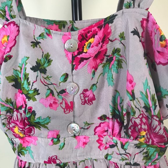 Selina Studio Grey & Pink Floral Dress - Picture 4 of 12